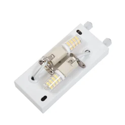 Lindby wandlamp Novali, wit, gips, omhoog/omlaag, 26 cm, G9