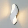 Lindby wandlamp Ornela, wit, gips, hoogte 29,5 cm