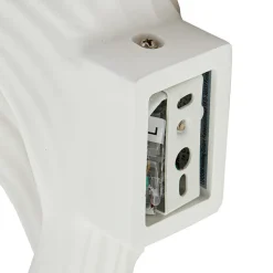 Lindby wandlamp Ornela, wit, gips, hoogte 29,5 cm