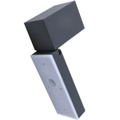 Lindby wandlamp Othil, sensor, antraciet, metaal, IP44