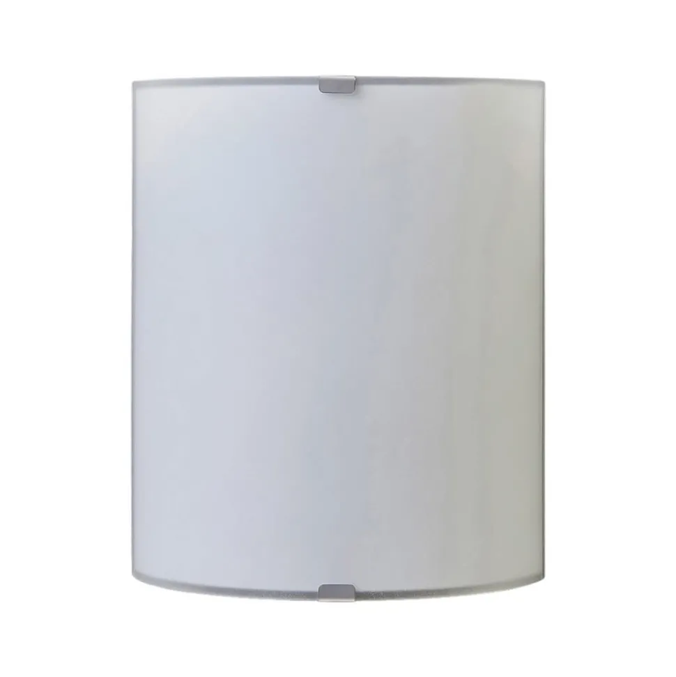Lindby wandlamp Phil, wit, glas, hoogte 21cm, set van 3