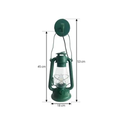Lindby wandlamp Raisa, groen, metaal, lantaarn, E14