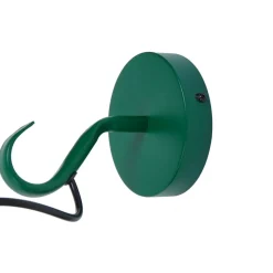 Lindby wandlamp Raisa, groen, metaal, lantaarn, E14
