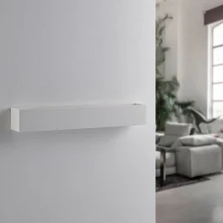 Lindby wandlamp Santino, 51 cm, gips, G9, overschilderbaar