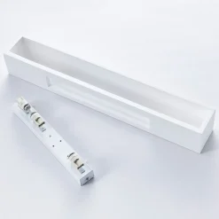 Lindby wandlamp Santino, 51 cm, gips, G9, overschilderbaar