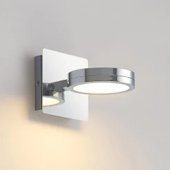 Lindby wandlamp Skrolla, 1-lamp, 11 cm hoog, CCT, IP44