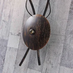 Lindby wandlamp Stefania, zwart/goud, glas, E14, 42,5cm