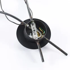 Lindby wandlamp Stefania, zwart/goud, glas, E14, 42,5cm