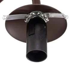 Lindby wandlamp Valentina, E14, rookgrijs, glas, 28,6 cm