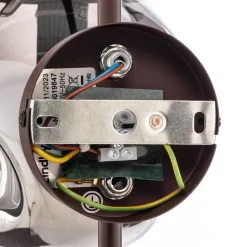 Lindby wandlamp Valentina, E14, rookgrijs, glas, 28,6 cm