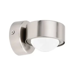 Lindby wandspot Jyla, nikkel, 3.000 K, naar beneden, lens