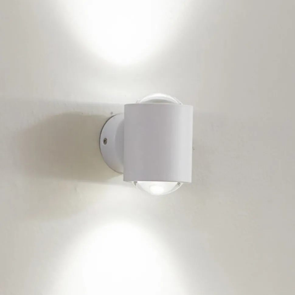 Lindby wandspot Jyla, wit, 4.200 K, omhoog/omlaag, lens