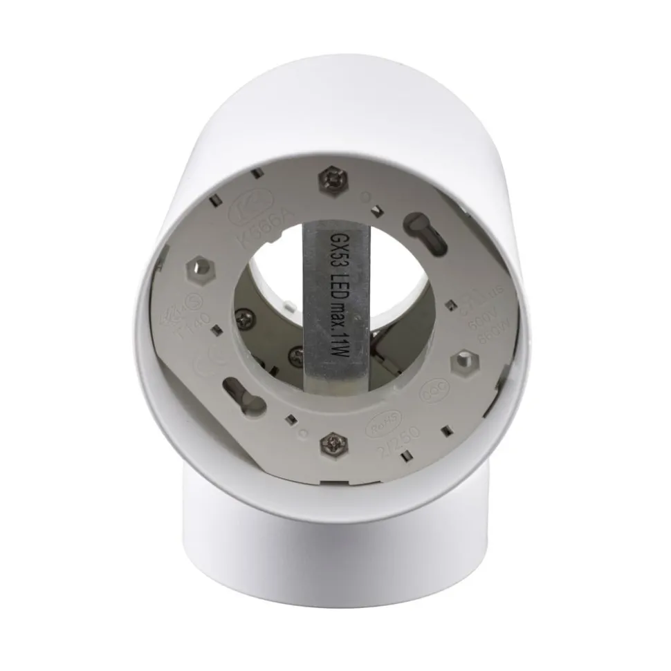 Lindby wandspot Jyla, wit, 3.000 K, omhoog/omlaag, lens