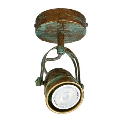 Lindby wandspot Leonor, groen, metaal, 1-lamp, 9,5 cm