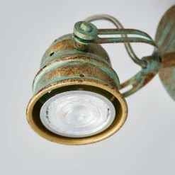 Lindby wandspot Leonor, groen, metaal, 1-lamp, 9,5 cm