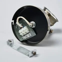 Lindby wandspot Leonor, messing, metaal, 1-lamp, 9,5 cm