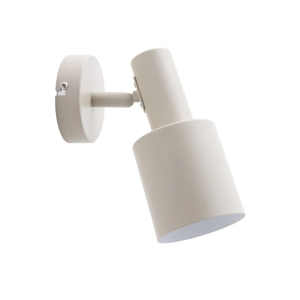 Lindby wandspot Ovelia, beige, metaal, E27