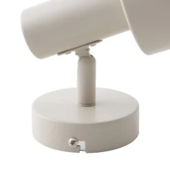 Lindby wandspot Ovelia, beige, metaal, E27