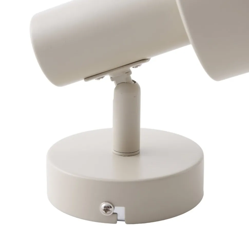 Lindby wandspot Ovelia, beige, metaal, E27