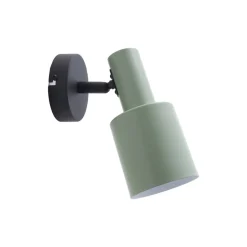 Lindby wandspot Ovelia, groen/zwart, metaal, E27