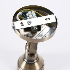 Lindby wandspot Perseas, antiek messing, metaal, 16 cm, GU10