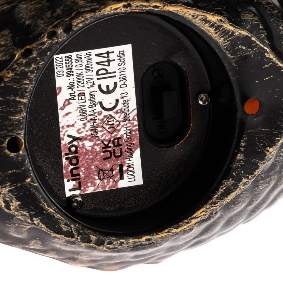 Lindby Yonca LED sfeerlamp 16,5 cm koper