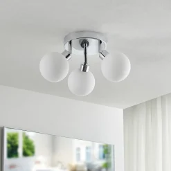 Lindby Zaniba plafondlamp, chroom, rond