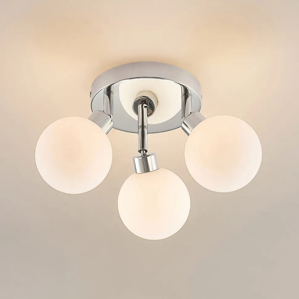 Lindby Zaniba plafondlamp, chroom, rond