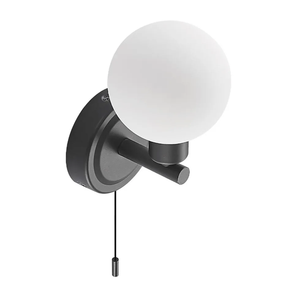 Lindby Zaniba wandlamp, zwart