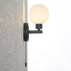 Lindby Zaniba wandlamp, zwart