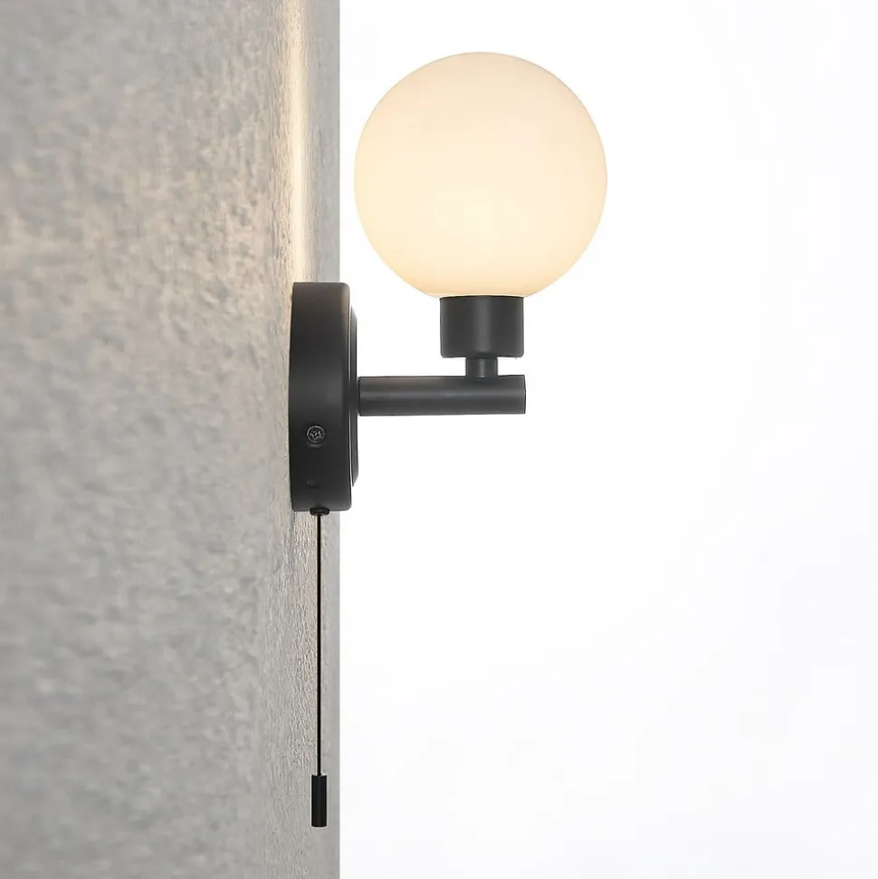 Lindby Zaniba wandlamp, zwart