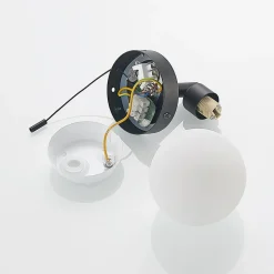 Lindby Zaniba wandlamp, zwart