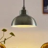 Lindby Zelotta hanglamp, 1-lamp, antiek messing