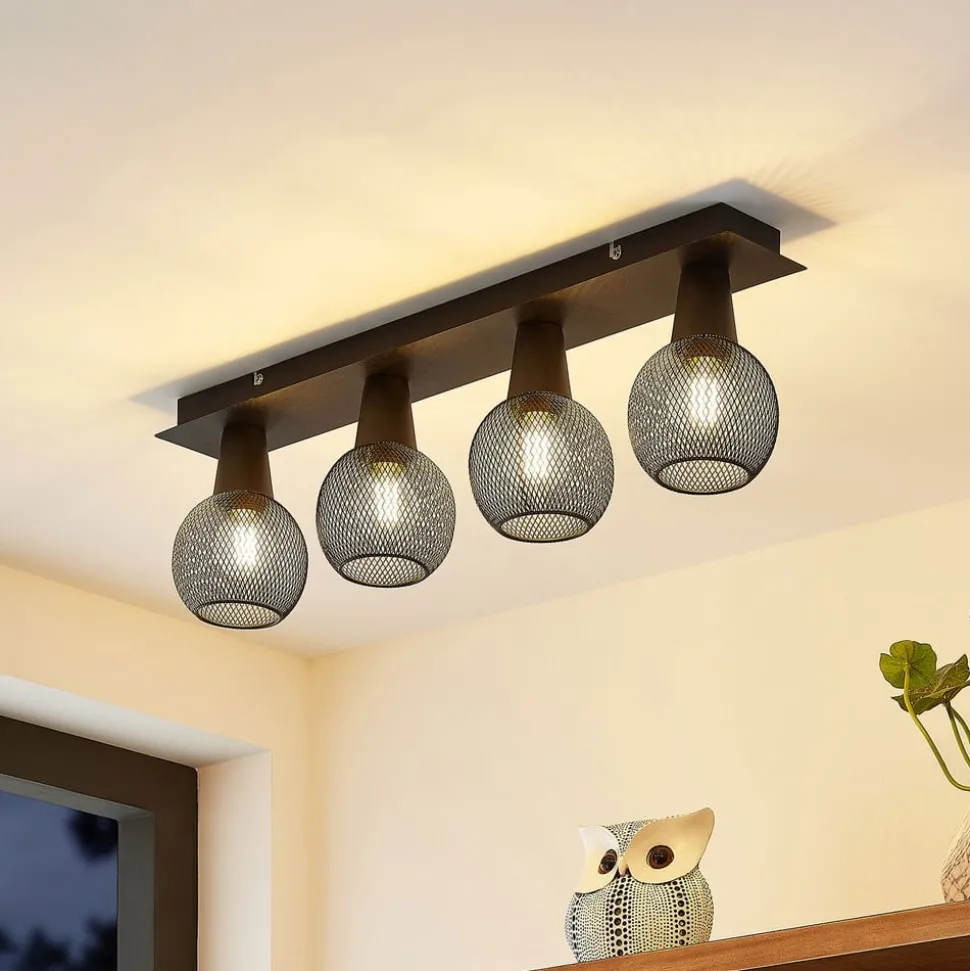 Lindby Zerda plafondlamp, rooster, 4-lamps