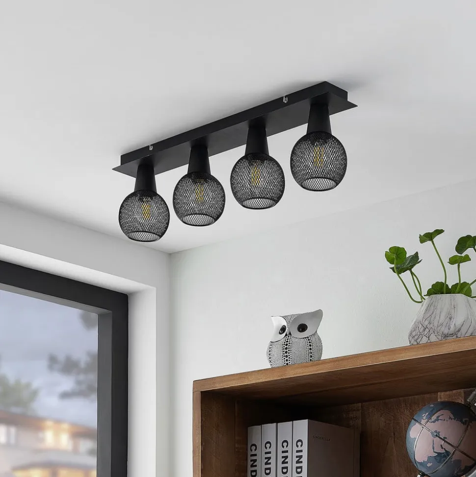 Lindby Zerda plafondlamp, rooster, 4-lamps