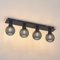 Lindby Zerda plafondlamp, rooster, 4-lamps