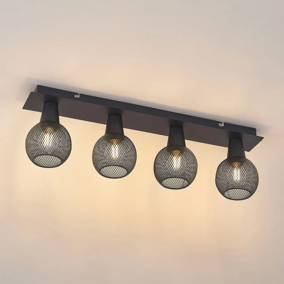 Lindby Zerda plafondlamp, rooster, 4-lamps