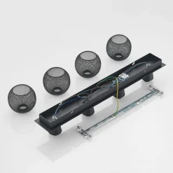 Lindby Zerda plafondlamp, rooster, 4-lamps