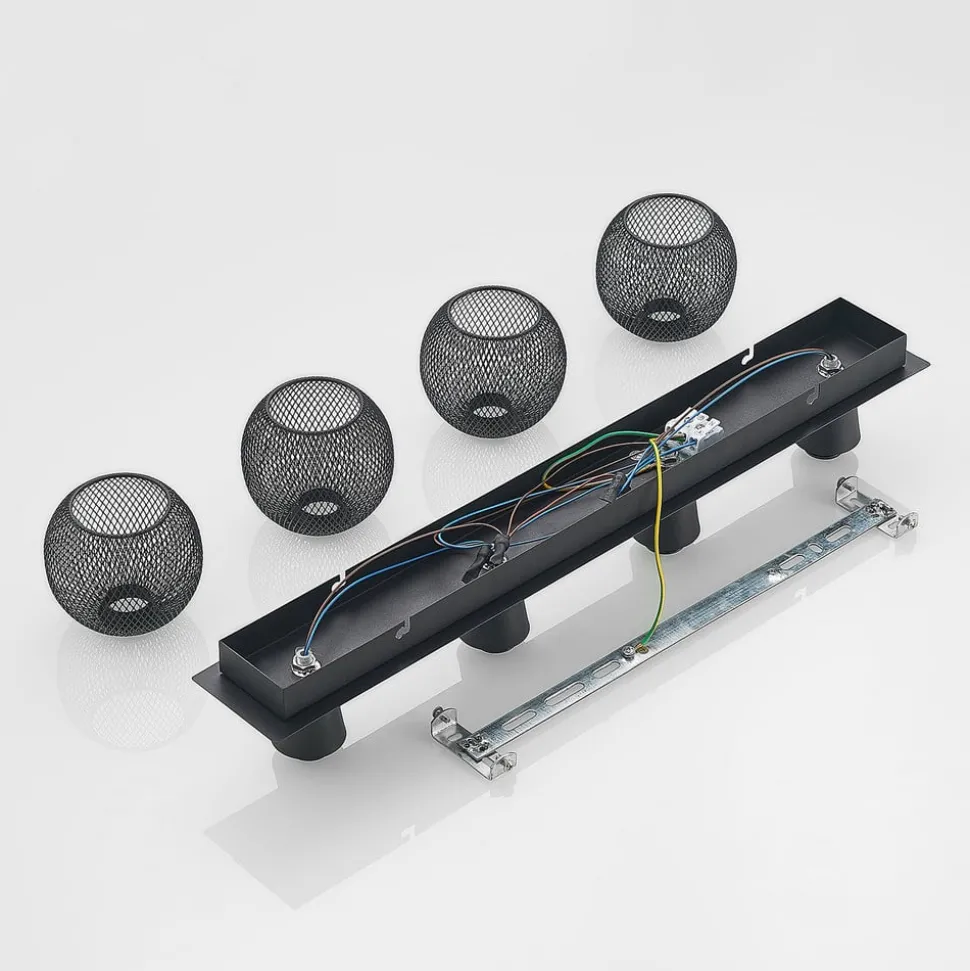 Lindby Zerda plafondlamp, rooster, 4-lamps