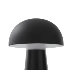 Lindby Zyre LED oplaadbare tafellamp, zwart, IP44, touchdimmer