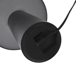 Lindby Zyre LED oplaadbare tafellamp, zwart, IP44, touchdimmer