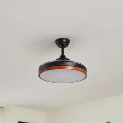 Lindy plafondventilator Oras, zwart, DC, stil, 107 cm