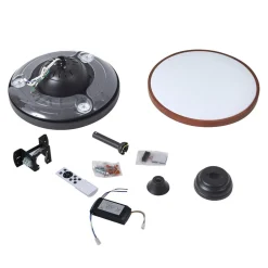 Lindy plafondventilator Oras, zwart, DC, stil, 107 cm