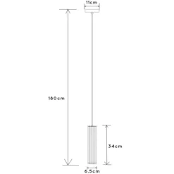 Lionel hanglamp met metalen kap
