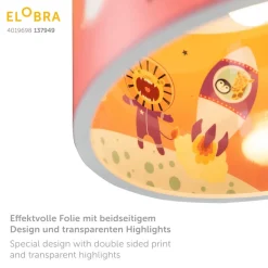 Little Astronauts Escape hanglamp, oranje