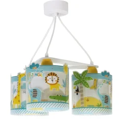 Little Jungle hanglamp voor kinderen, 3-lamps versie