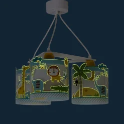 Little Jungle hanglamp voor kinderen, 3-lamps versie