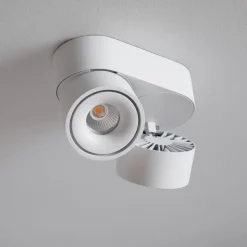 LOOM DESIGN Aim LED plafondspot 2-lamps wit