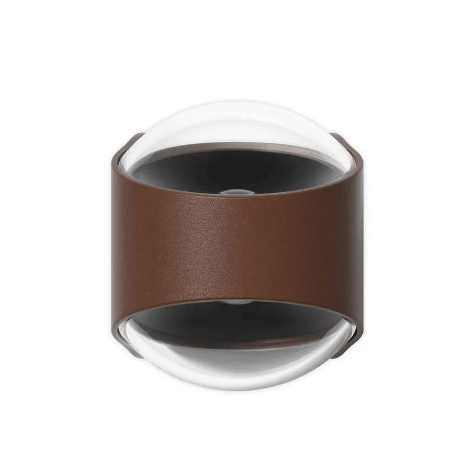 LOOM DESIGN LED buiten wandlamp Saga, omhoog/omlaag, corten