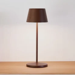 LOOM DESIGN LED oplaadbare tafellamp Modi Micro, IP65, corten